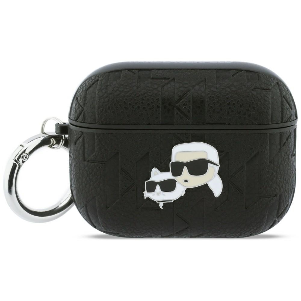 Karl Lagerfeld Monogram Karl & Choupette Head Dėklas for AirPods Pro 3 - juodas