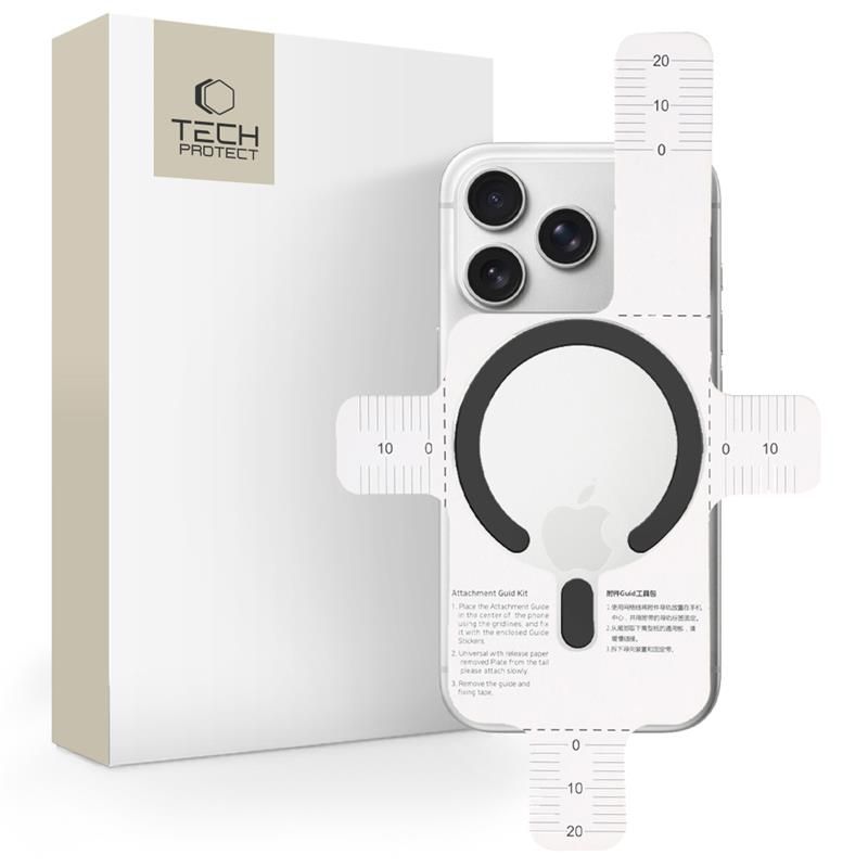 MagSafe Tech-Protect MMP-200 magnetinis žiedas telefonui - juodas