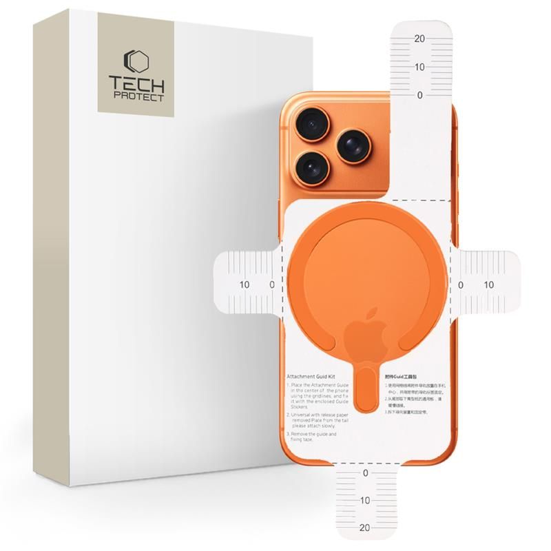 MagSafe Tech-Protect MMP-200 magnetinis žiedas telefonui - oranžinis