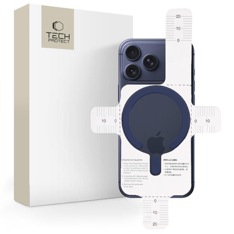 MagSafe Tech-Protect MMP-200 magnetinis žiedas telefonui - tamsiai mėlynas