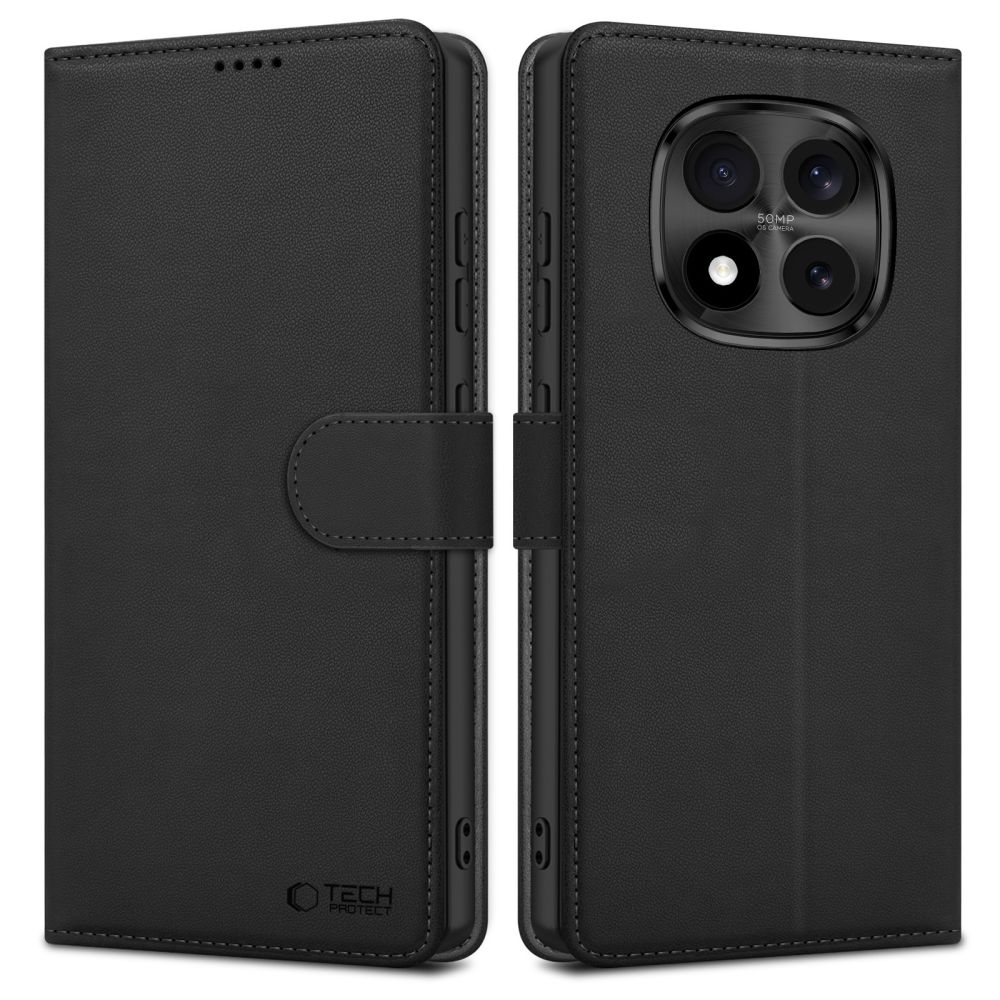 "Tech-Protect" piniginės dėklas, skirtas "Xiaomi Redmi Note 15 Pro+ 5G" - Juodas