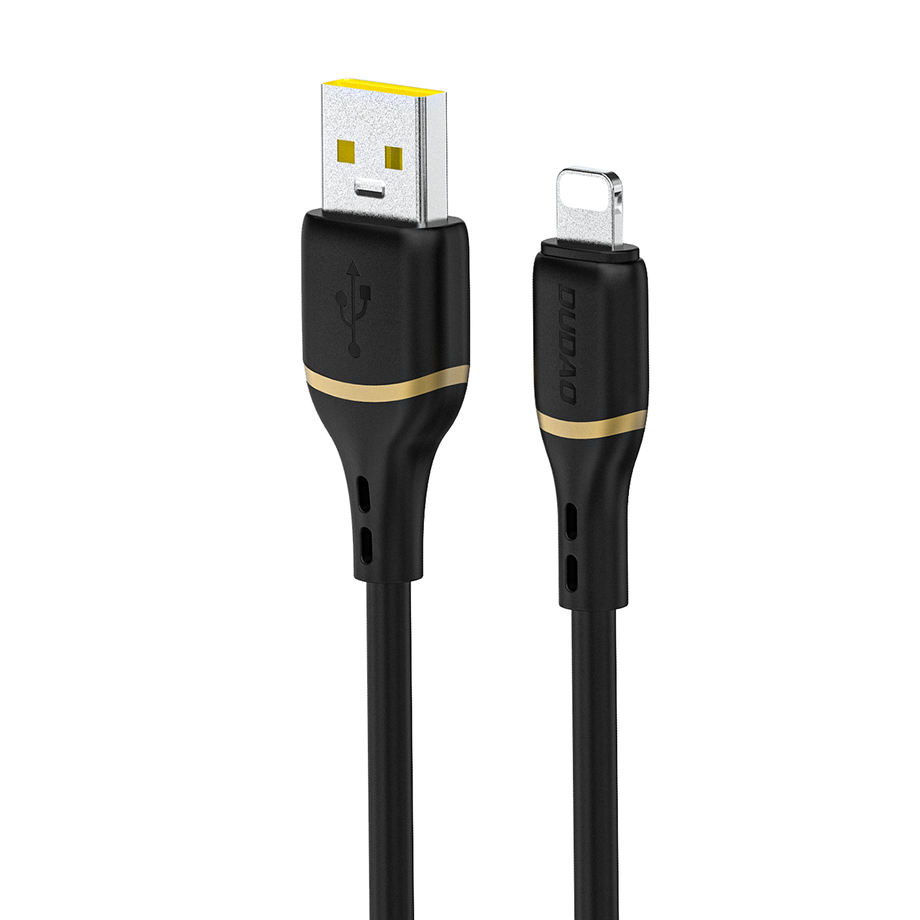 Dudao L25L 30W USB-A - Lightning Laidas with Soft Silikoninis Braid Lightning 1m - juodas