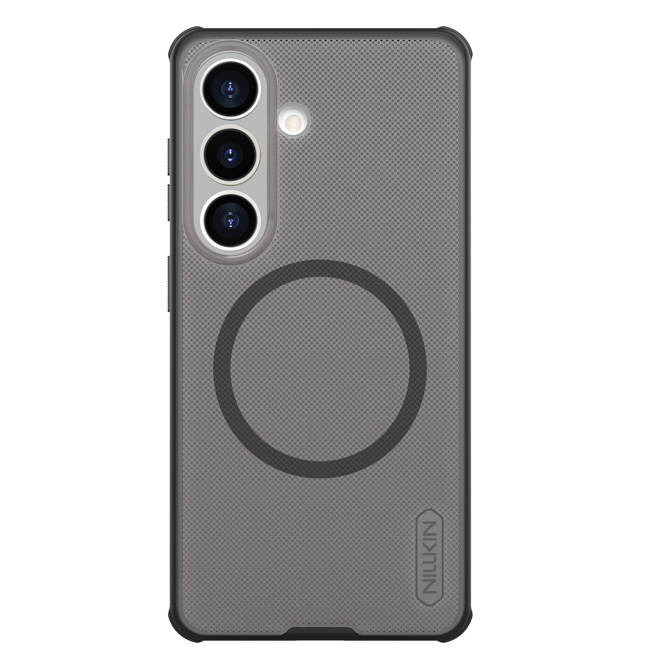 Nillkin Super Frosted Shield Pro Magnetic Dėklas suderinamas su MagSafe for Samsung Galaxy S26 - Translucent juodas