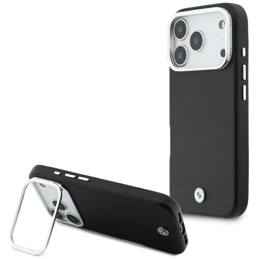 BMW M Sign Metal Logo MagSafe Dėklas for iPhone 17 Pro - juodas