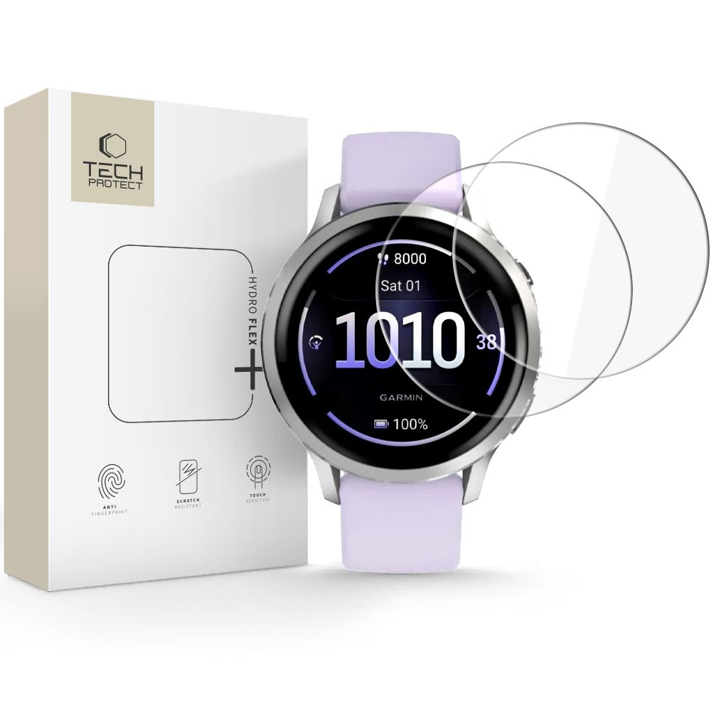 "Tech-Protect Hydro flex+" 2 vnt. hidrogelio plėvelės, skirtos "Garmin Venu 41mm