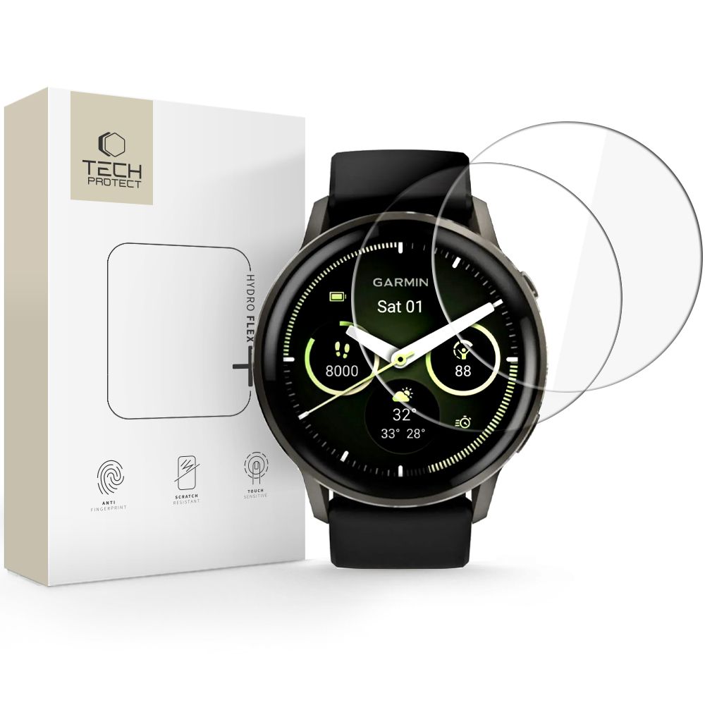 "Tech-Protect Hydro flex+" 2 vnt. hidrogelio plėvelė "Garmin Venu 45mm