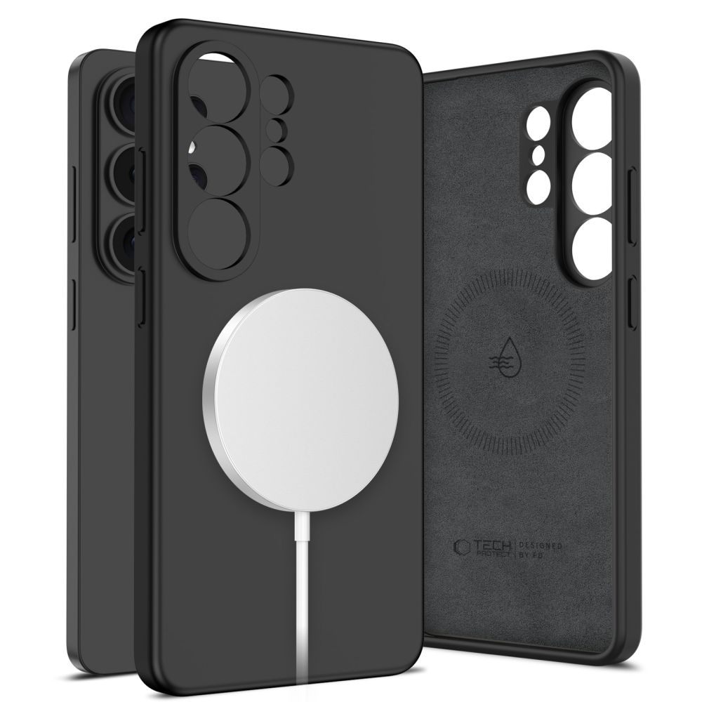 Tech-Protect Silikoninis MagSafe Dėklas for Samsung Galaxy S26 Ultra - juodas