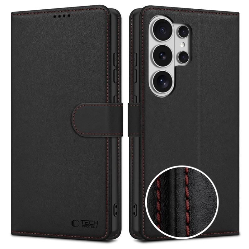 Tech-Protect Piniginė Dėklas for Samsung Galaxy S26 Ultra - juodas and raudonas