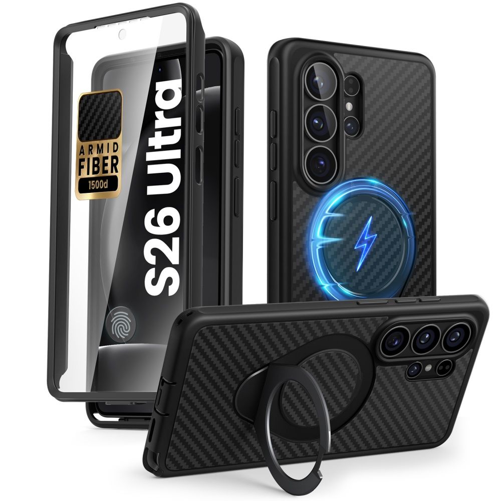 Supcase Cosmo Mag MagSafe Dėklas for Samsung Galaxy S26 Ultra - juodas