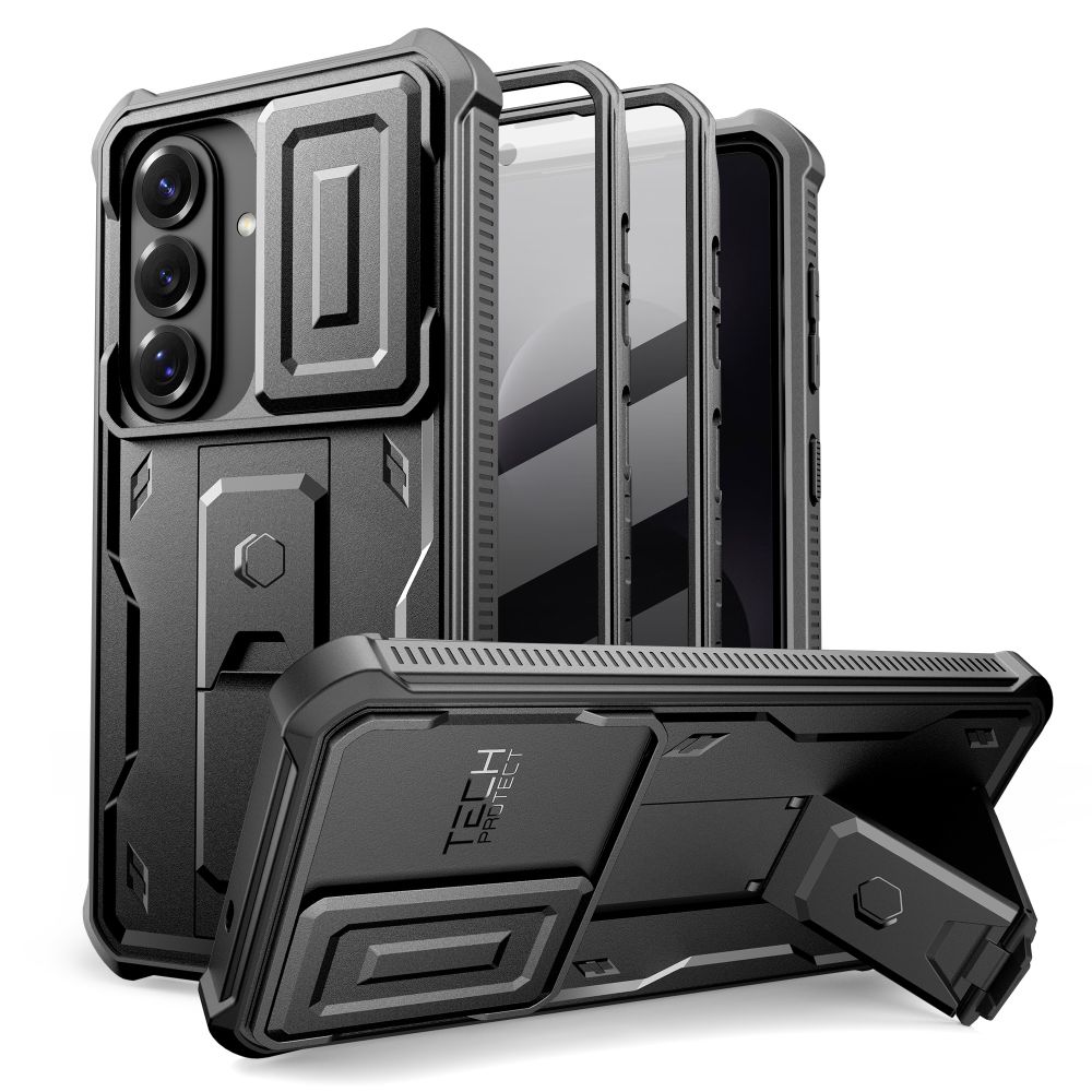 Tech-Protect Kevlar Cam+ Case for Samsung Galaxy S26 - Black