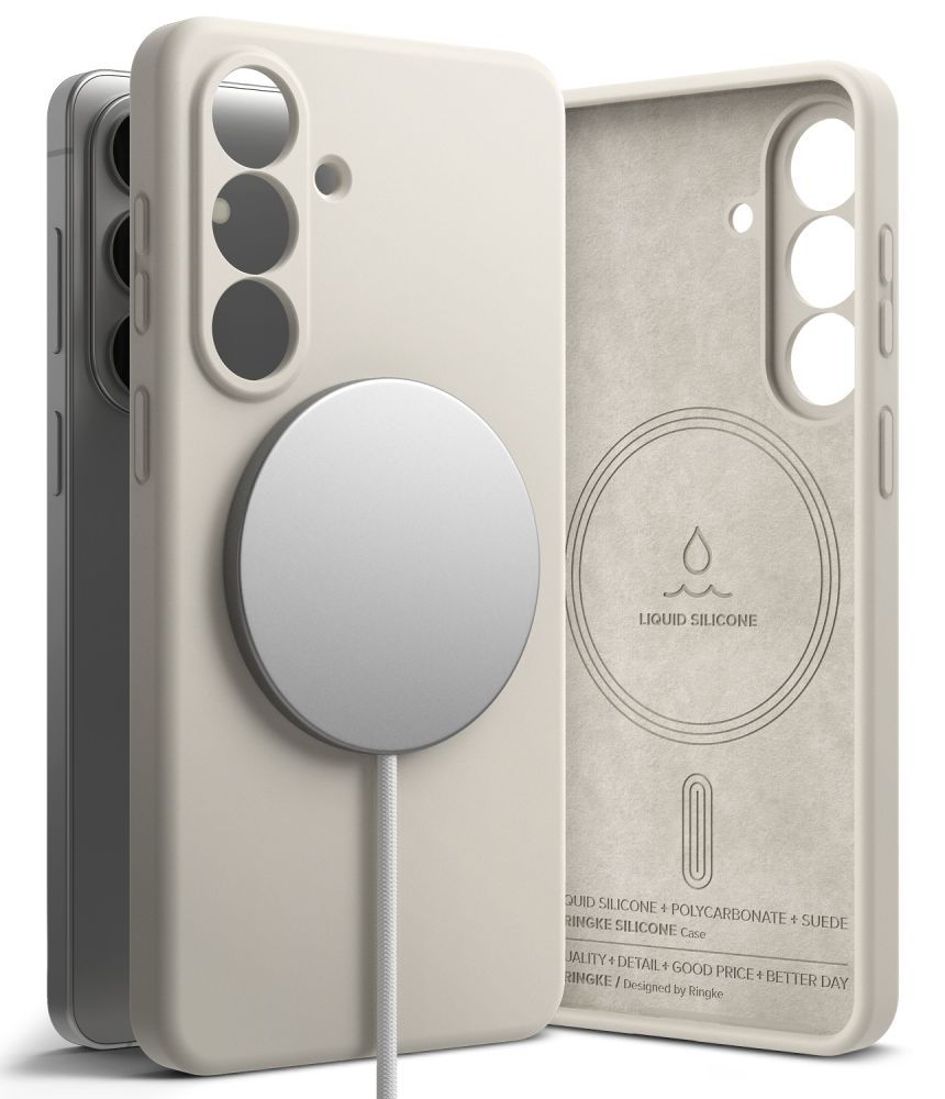 Ringke Silicone MagSafe Case for Samsung Galaxy S26 - Beige