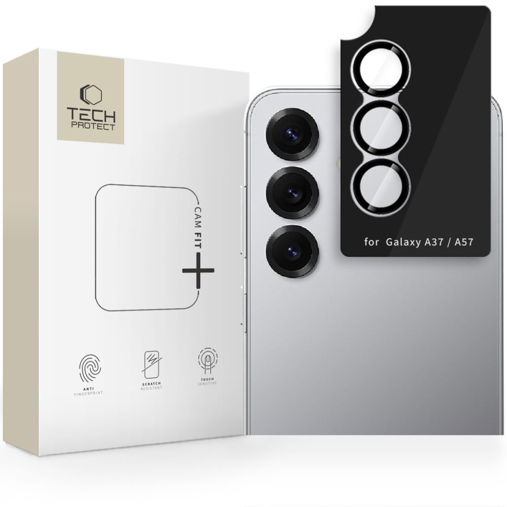 Tech-Protect Camring Fit+ Camera Cover for Samsung Galaxy A37 / A57 5G - Black