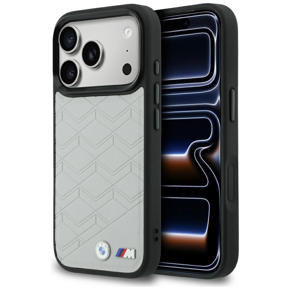 BMW M Shape Logo MagSafe Dėklas for iPhone 17 Pro pilkas
