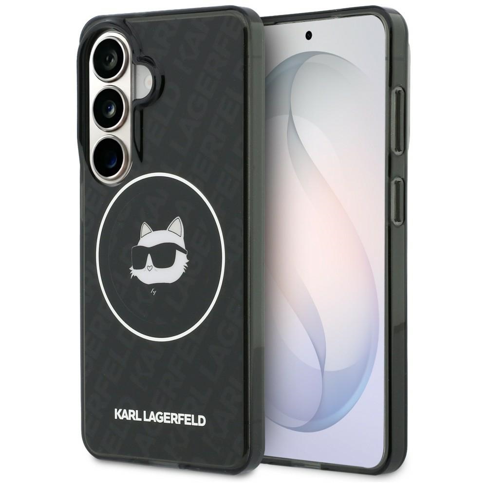 Karl Lagerfeld IML Repeated Choupette MagSafe Dėklas for Samsung Galaxy S26 - juodas