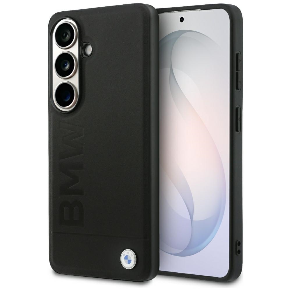 BMW Leather Hot Stamp MagSafe Dėklas for Samsung Galaxy S26 - juodas