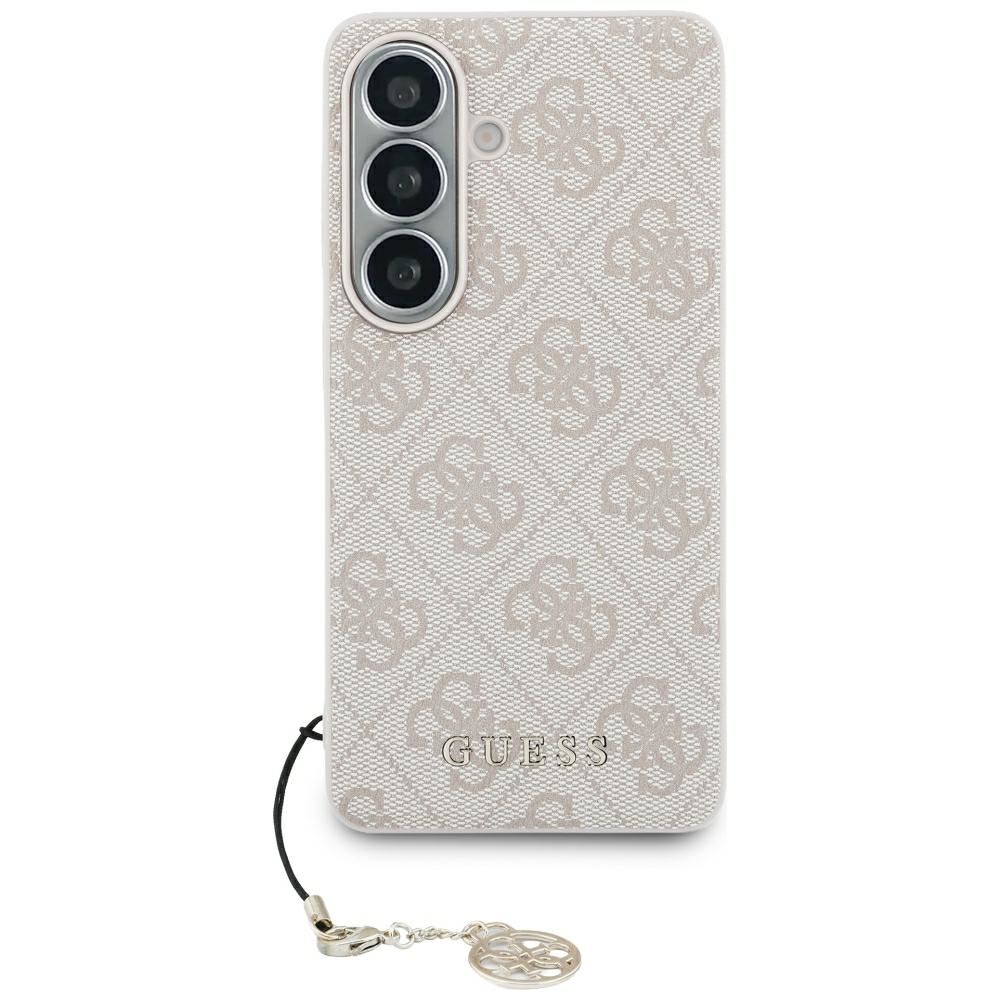 Guess dėklas 4G Classic Logo Charm MagSafe for Samsung Galaxy S26 rožinis