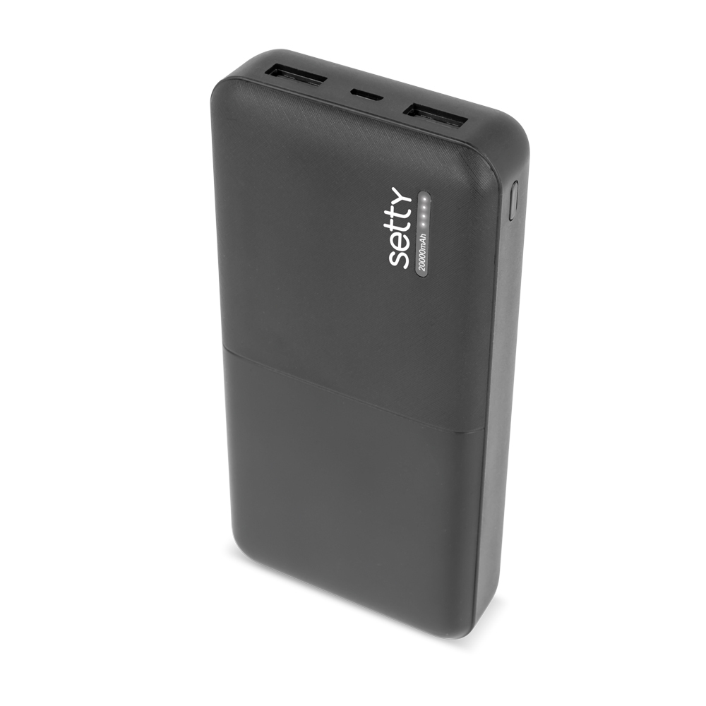 "Setty" maitinimo bankas 20000 mAh SPB-20 juodas