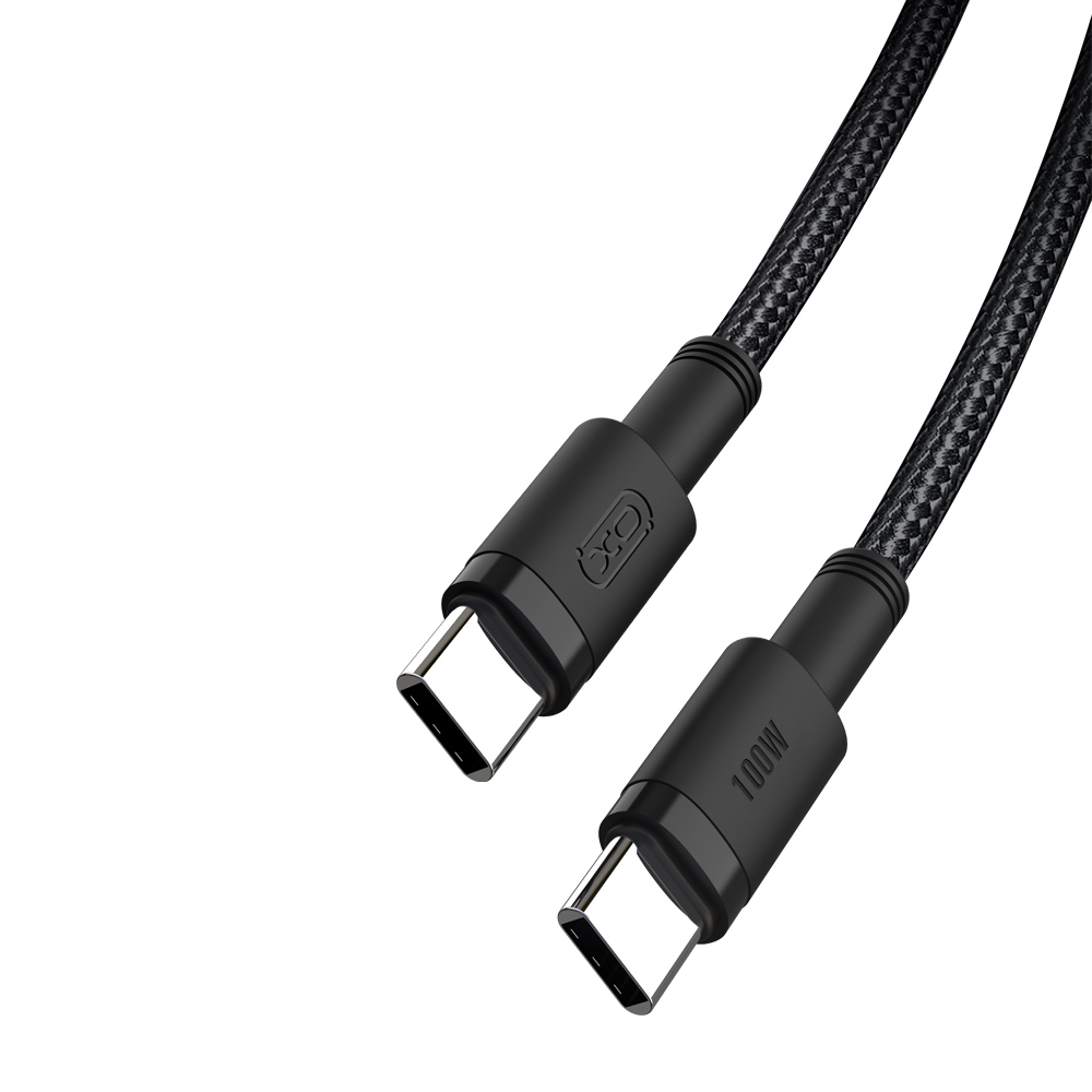 XO kabelis NB-Q199 PD USB-C - USB-C 1,5 m 100 W juodas