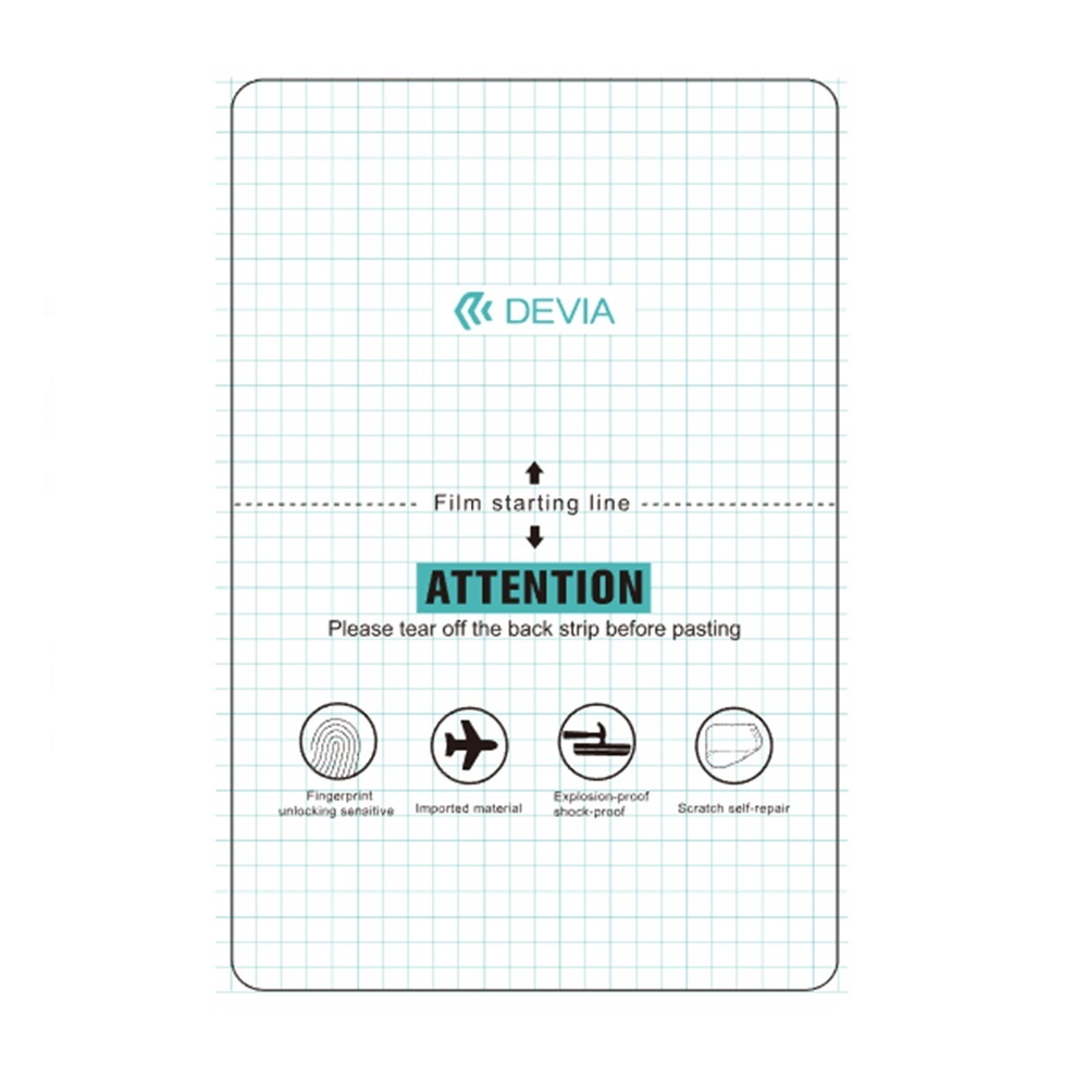 "Devia Anticrash" folijos rinkinys tabletėms pjaustymo mašinai 20 vnt. 22,5 x 32,5 cm