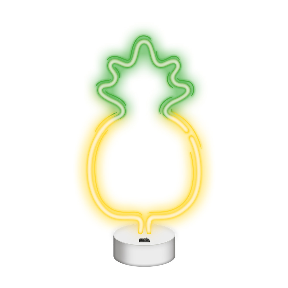Neon LED on a stand PINEAPPLE yellow green NNE05 Neolia