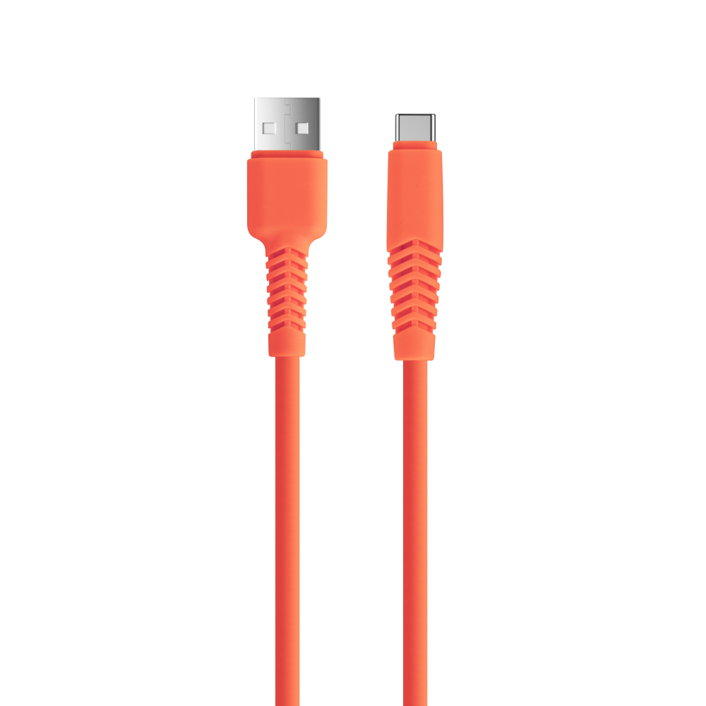 Setty kabelis USB - USB-C 1,5 m 2,1A KSA-C-1.5210 oranžinis