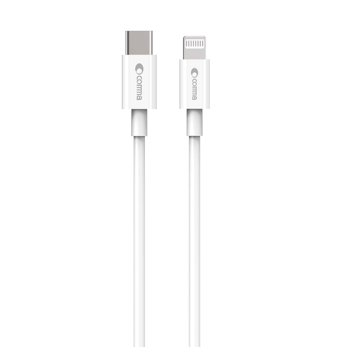 "Comma" kabelis Jub MFi USB-C - Lightning 3A 1,5 m, baltas
