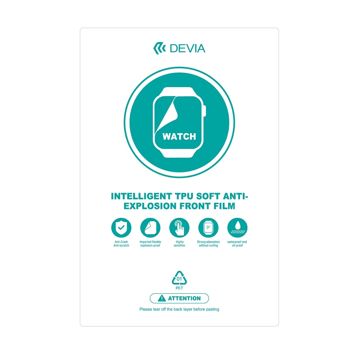 "Devia" rinkinys pjovimo mašinai skirta plėvelė nuo sudužimo 20 vnt., skirta laikrodžiams