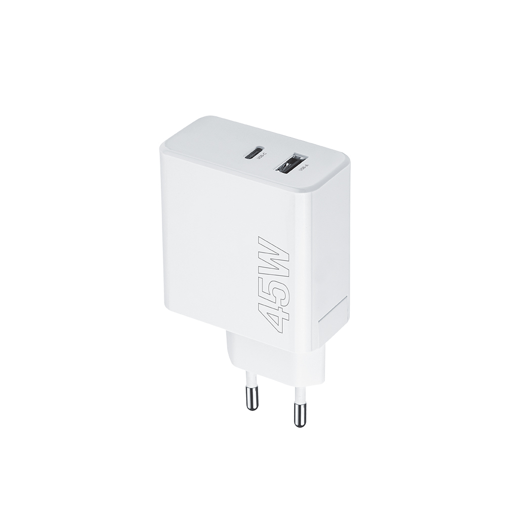 "Maxlife MXTC-07-45AC PD QC įkroviklis 1x USB-C 1x USB 45W baltas