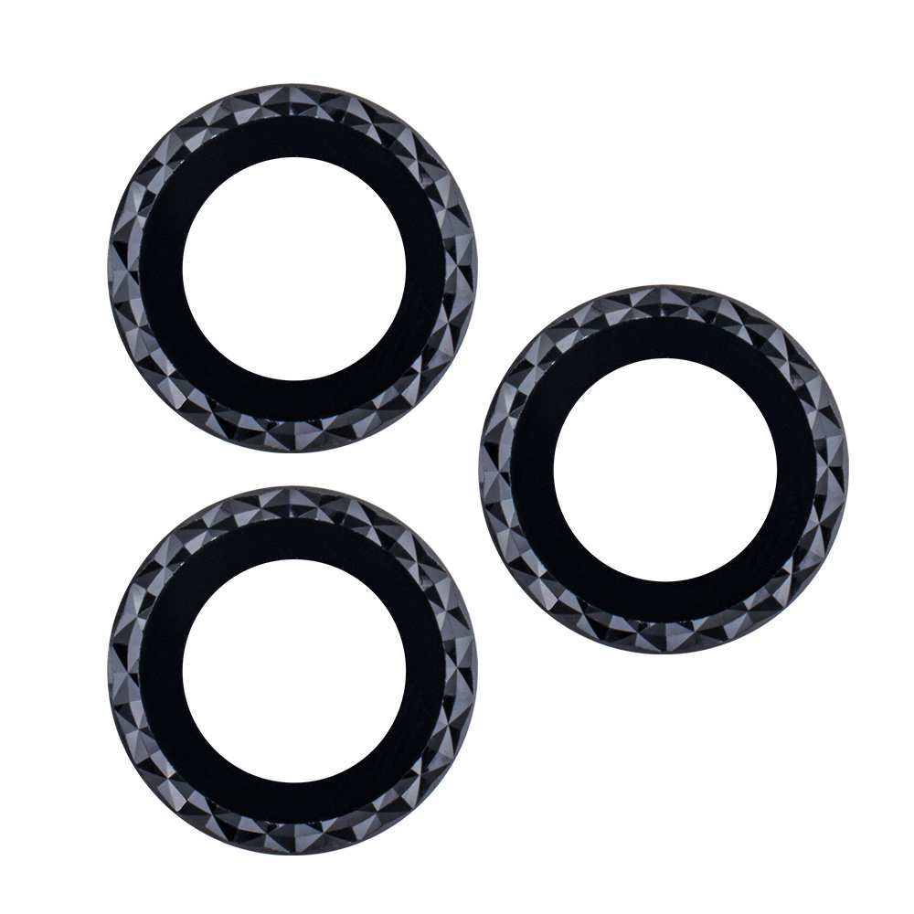 "iPhone 12 Pro" 6,1" juodų rombo formos akinių su lęšiais rinkinys (3 vnt.)