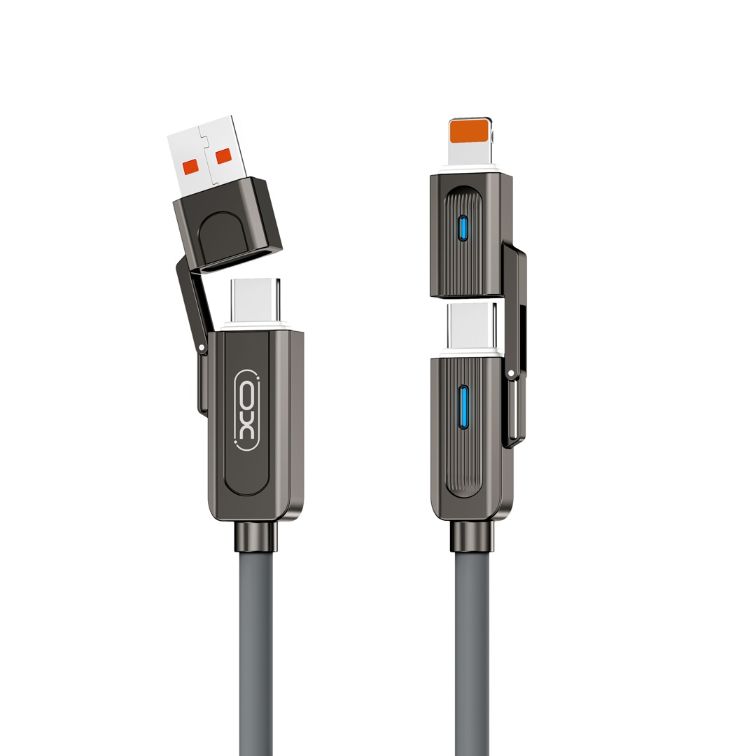 XO cabel NB275 4w1 USB-C - Lightning + USB - USB-C 60W 1,0 m ilgio