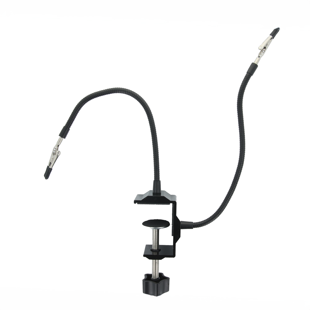 Lituoklio laikiklis trečiosios rankos pagalba su 2 rankomis