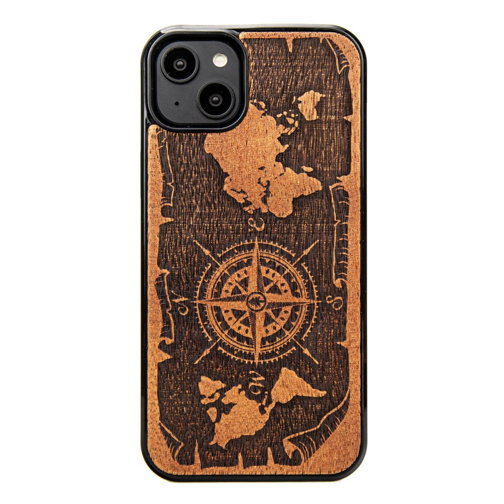 Bewood dėklas iPhone 15 Plus 6,7" Compass Rose Merbau