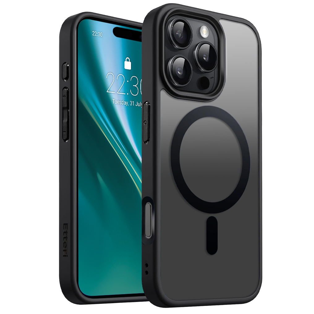 "Etteri Matt Mag" dėklas "iPhone 16 Pro 6,3" black