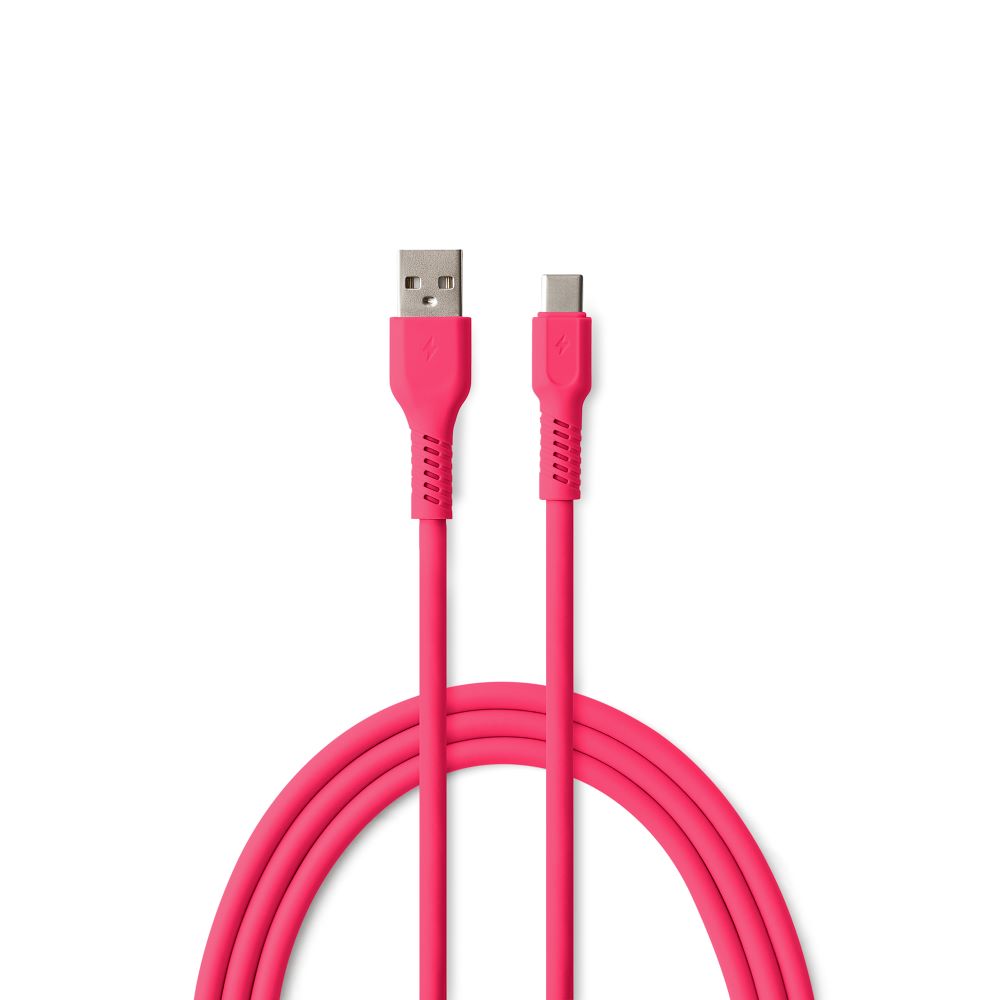 COLORUM laidas USB-A - USB-C 1,8m 3A CK60-AC-02 xMagenta