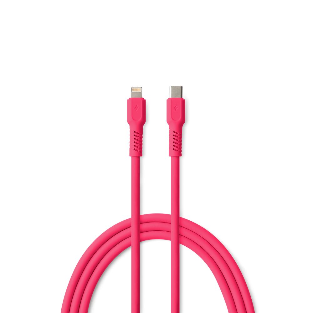 COLORUM laidas USB-C - Lightning 1,8m 2,4A CK12-CL-02 xMagenta