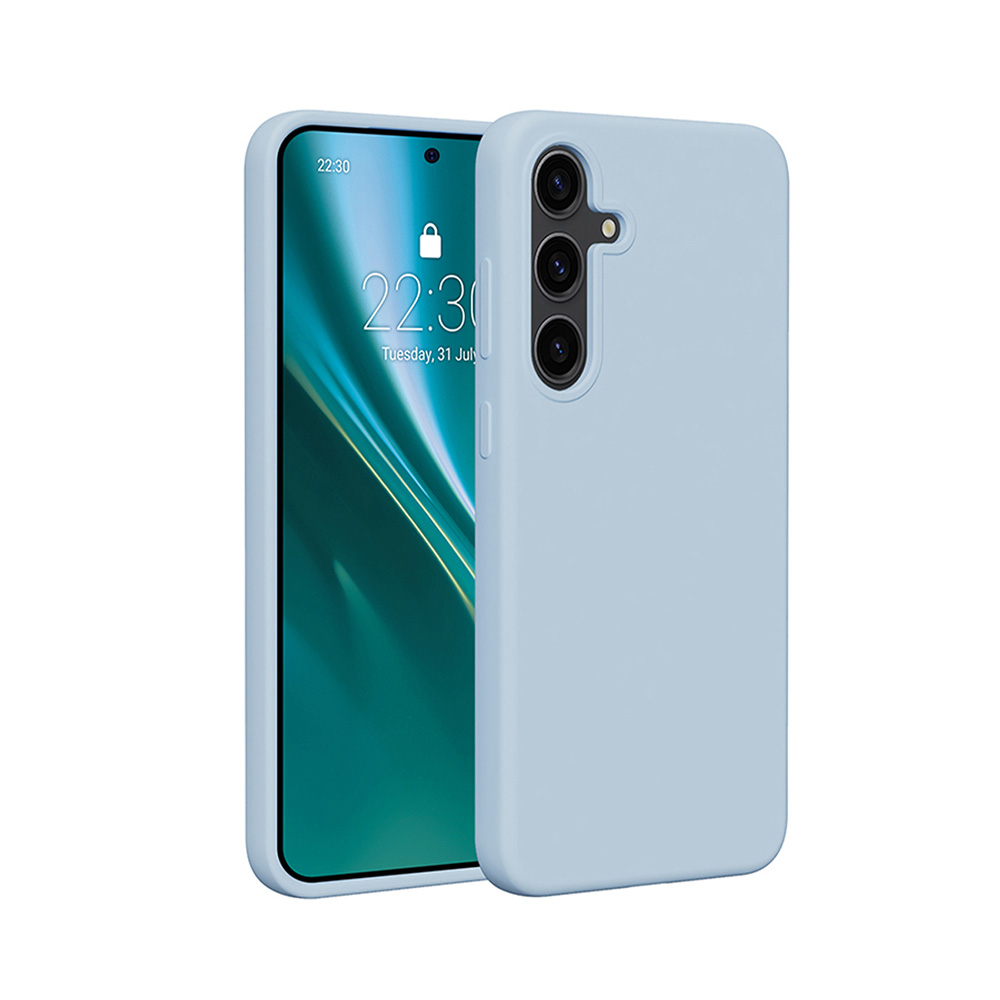 Etteri Silicone case for Samsung Galaxy S25 Plus light blue