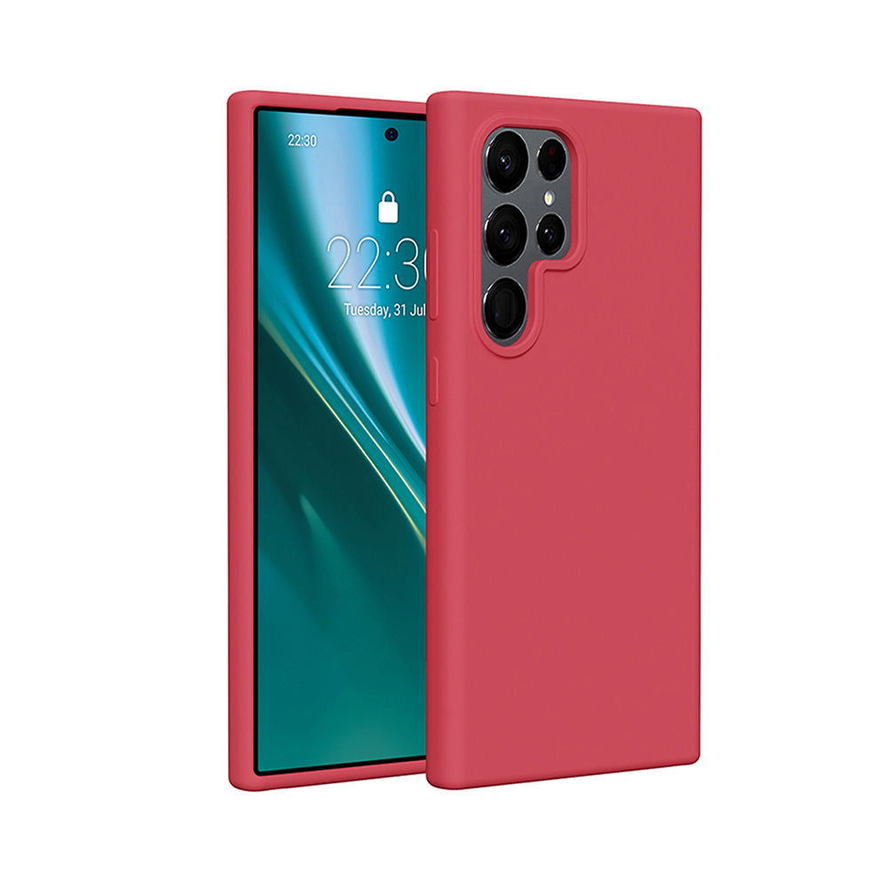 Etteri Silikoninis dėklas for Samsung Galaxy S25 Ultra raspberry