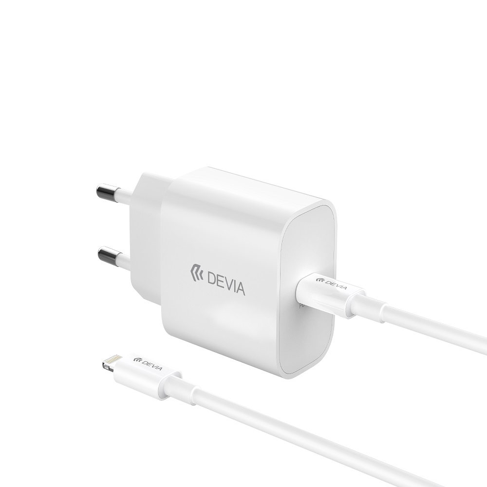 Devia wall įkroviklis Išmanusis PD GaN 30W 1x USB-C baltas