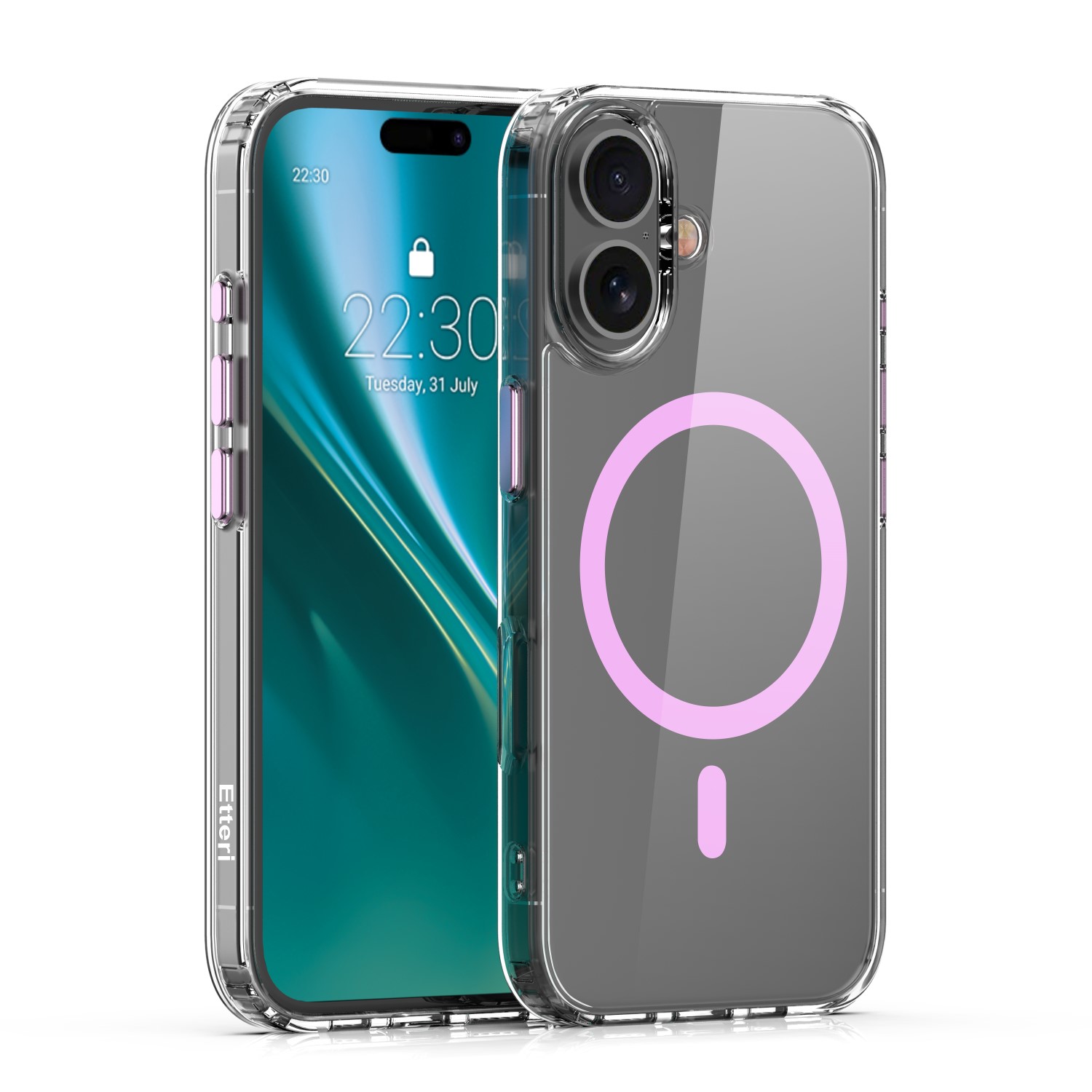 Etteri Color Mag dėklas for iPhone 16 6,1" rožinis