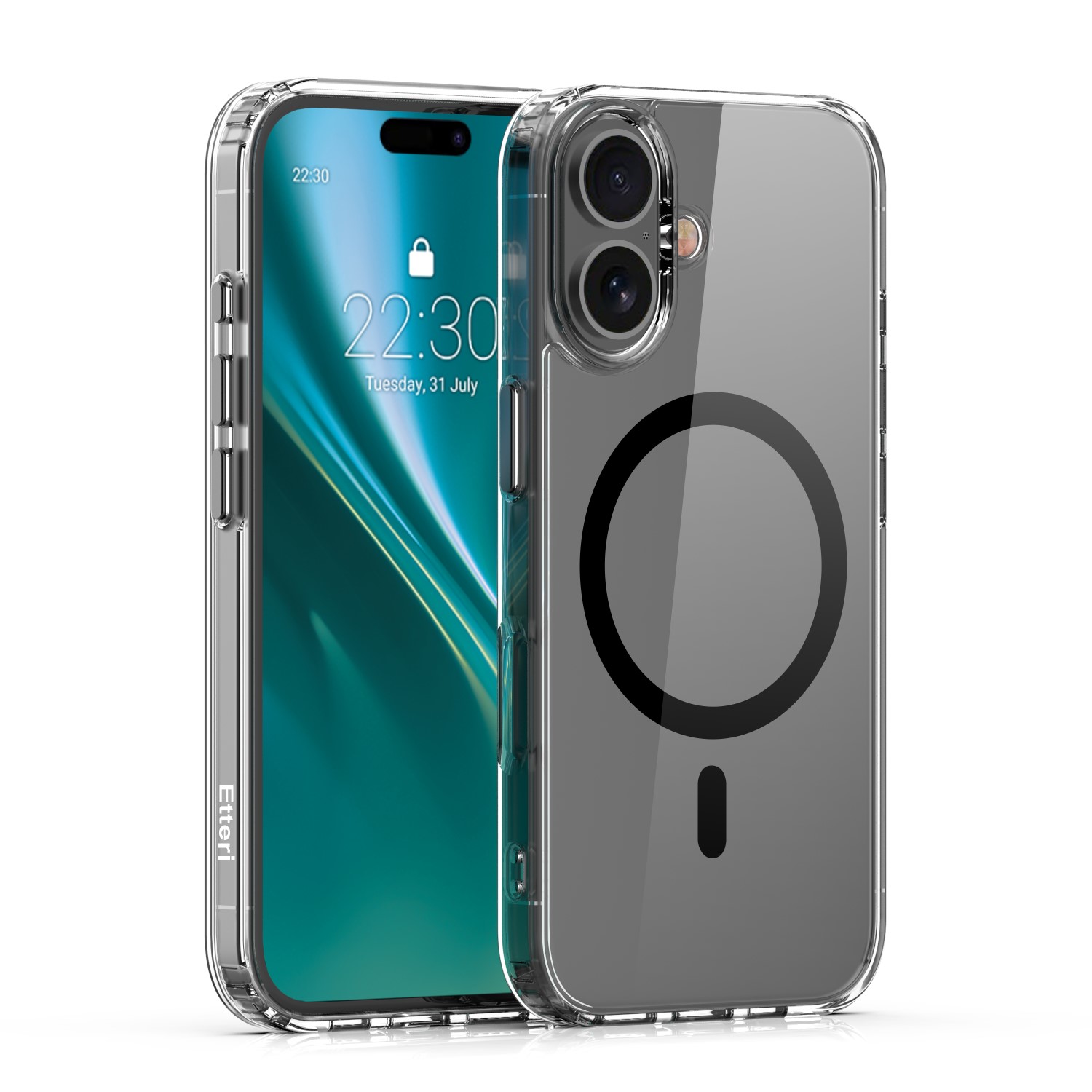 Etteri Color Mag dėklas for iPhone 16 Plus 6,7" juodas