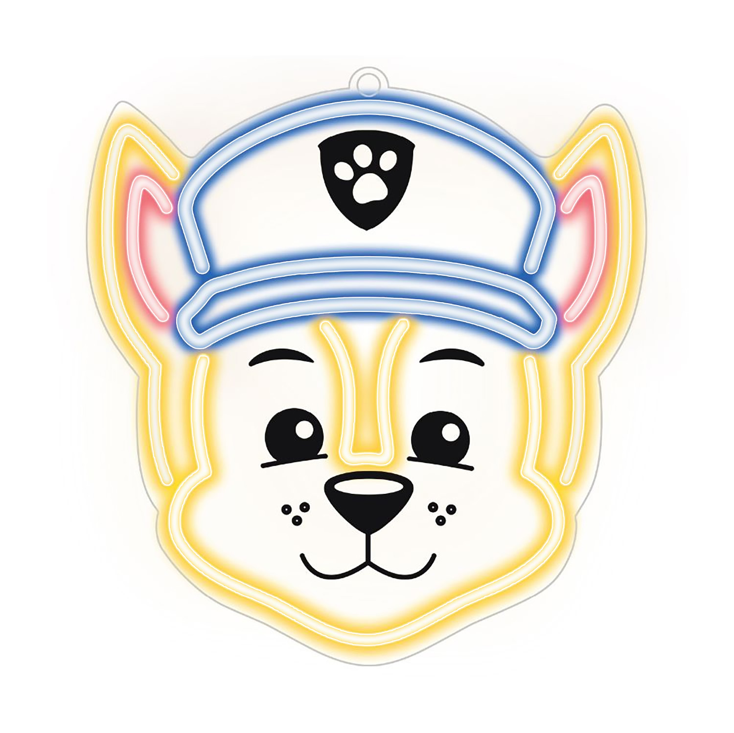 Hanging neon LED Paw Patrol on plexiglass - Chase OW-130346