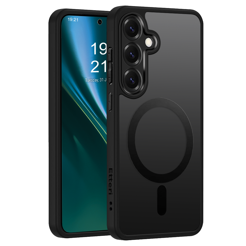 Etteri Matinis Mag dėklas for Samsung Galaxy S25 juodas