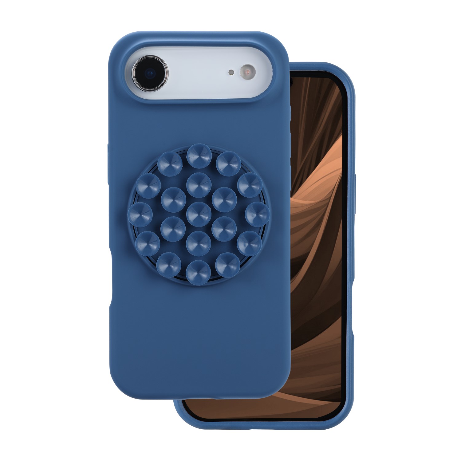 Silicone Stick case for iPhone 17 Pro Max 6,9" blue