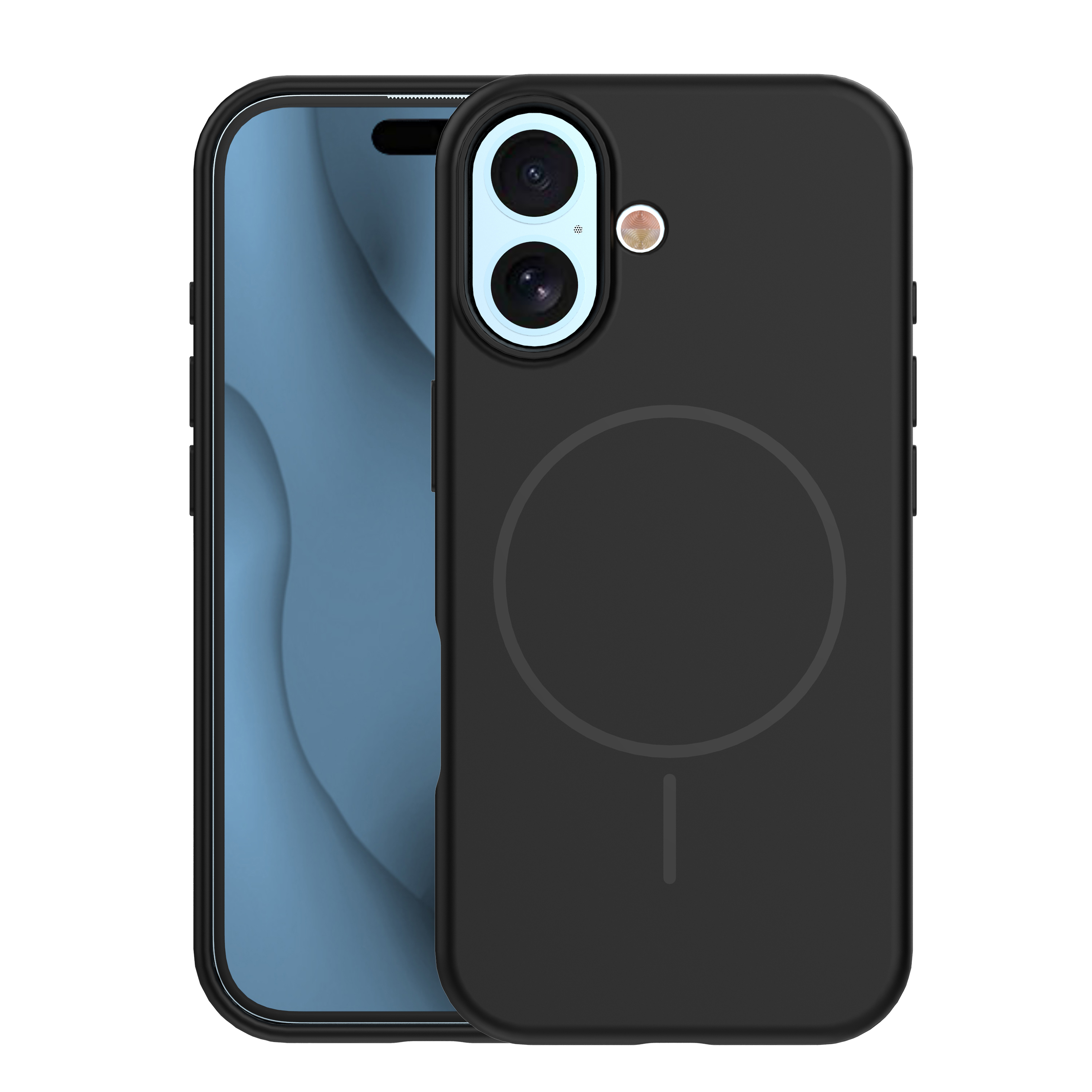 Silikoninis Thin Mag dėklas for iPhone 17 6,3" juodas