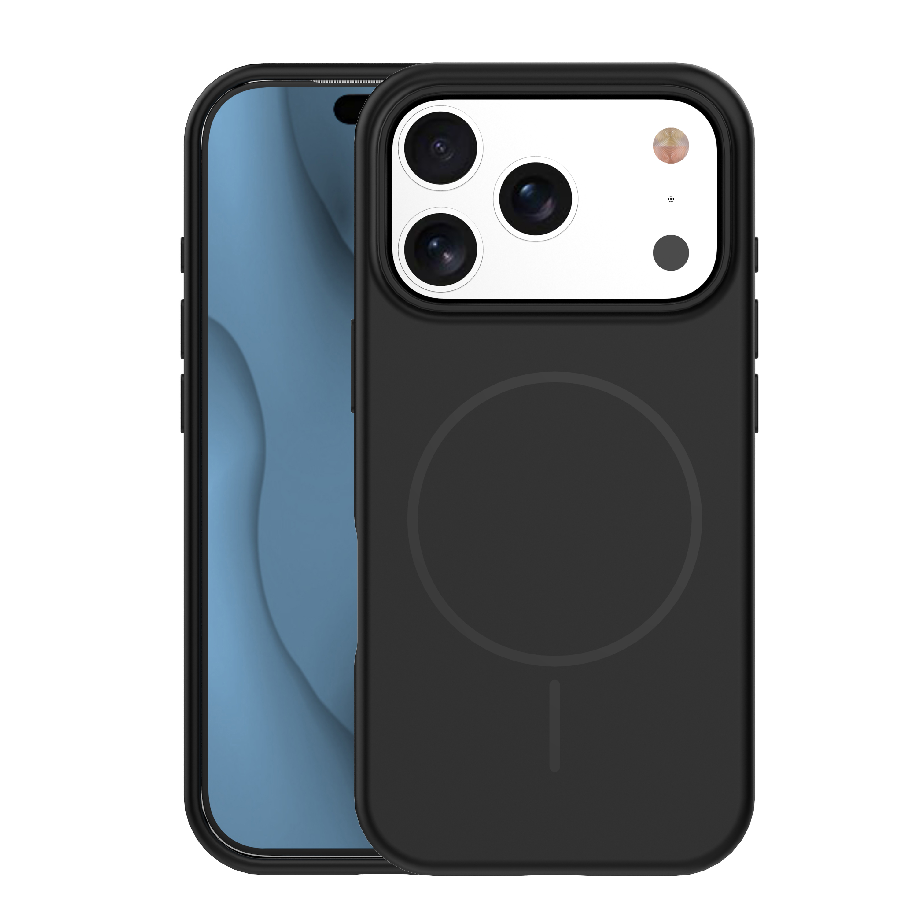 Silicone Thin Mag case for iPhone 17 Pro Max 6,9" black