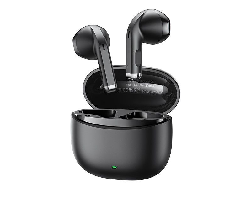 REMAX EARPHONES BLUETOOTH TWS W26 juodas