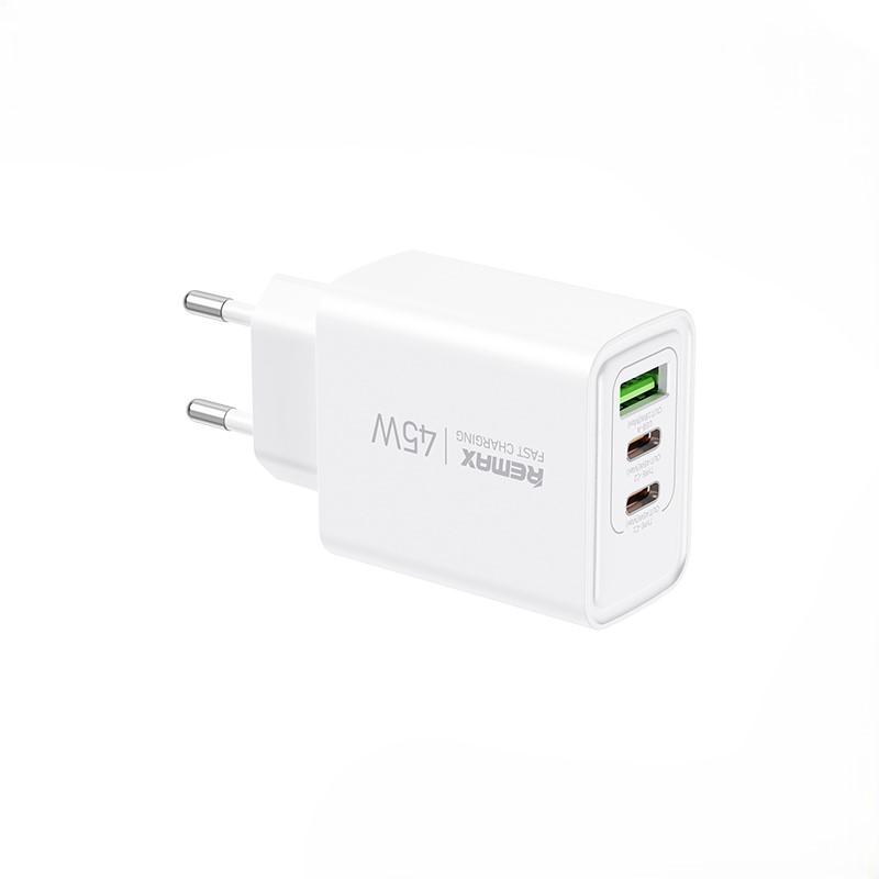 KIDDY SERIES 45W RP-U139 2xUSB-C/1xUSB NETWORK ĮKROVIKLIS baltas