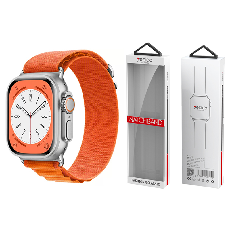YESIDO WB24 APPLE WATCH SPORT DIRŽELIS LOOP 38/40/41 ORANGE