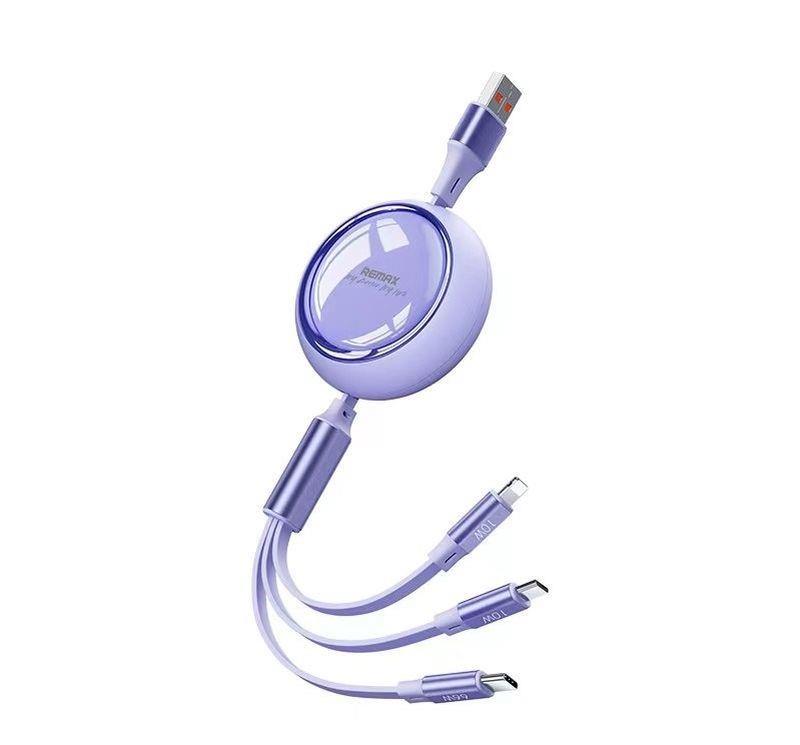 LAIDAS REMAX LINON SERIES 66W 3IN1 USB-C/MICRO/LIGHTNING RC-C029 PURPLE