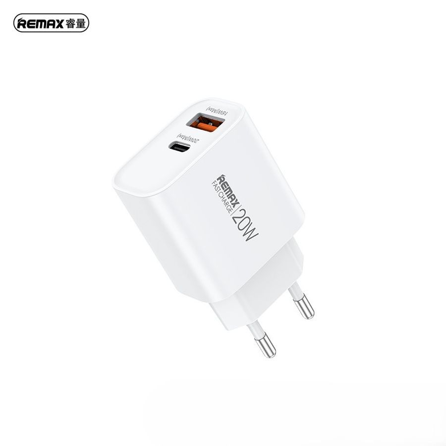 Įkroviklis Remax RP-U120 20W USB-C/USB-A baltas